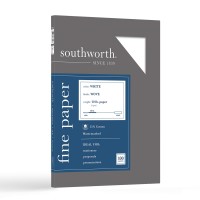 Southworth 25 Cotton Business Paper 85 X 11 20 Lb75 Gsm Wove Finish White 100 Sheets Packaging May Vary P403C