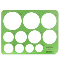 Alvin  Td1201  Large Circles Guide Template  Drawing And Drafting Tool For Artists  Architects  Design And Drafting  1.5