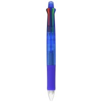 Zebra B4Sa1 Clipon Multi Multifunctional Pen 07Mm Black Blue Red And Green 05Mm Mechanical Pencil Blue Barrel