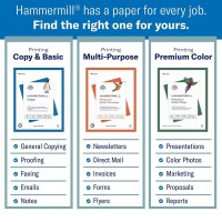 Hammermill Printer Paper Premium Laser Print 24 Lb 85 X 141 Ream 500 Sheets 98 Bright Made In The Usa 104612