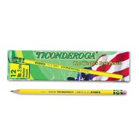 Ticonderoga 13885 Woodcase Pencil F 25 Yellow Dozen