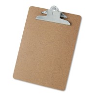 Universal 40304 Hardboard Clipboard 1Inch Capacity Holds 8 12 X 11 Brown