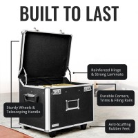 Vaultz Portable File Storage Box With Handle 145 X 175 X 155 Letterlegal Size Mobile Lock Box Double Combination L