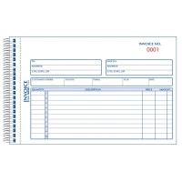 Rediformblueline 512 X 778 Carbonless Duplicate Invoice Book 7L721S