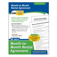 Adams Monthtomonth Rental Agreement Forms And Instructions Lf255 White