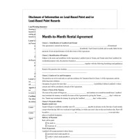 Adams Monthtomonth Rental Agreement Forms And Instructions Lf255 White