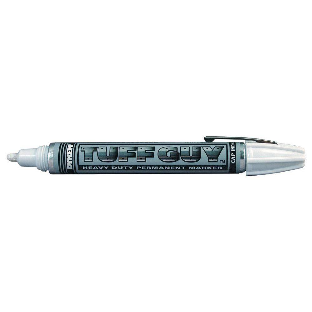 Dykem Tuff Guy 41758 White Medium Marking Pen 44175 Price Is Per Each