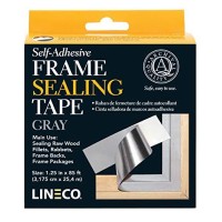 Lineco Self Adhesive Frame Sealing Tape Gray 125 In X 85 Ft