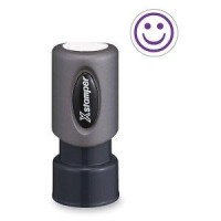 Shachihata Inc Xstamper Preinked Specialty Smiley Face Stamp Xst11420 Purple