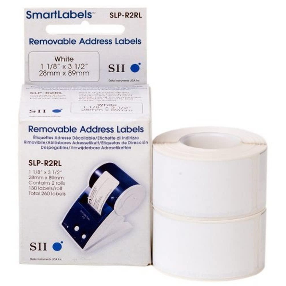 Seiko Instruments Removable Address Labels For Smart Label Printers Slpr2Rl