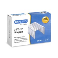 Rapesco S11662Z3 Staples 266 Mm Galvanized Box Of 5 000