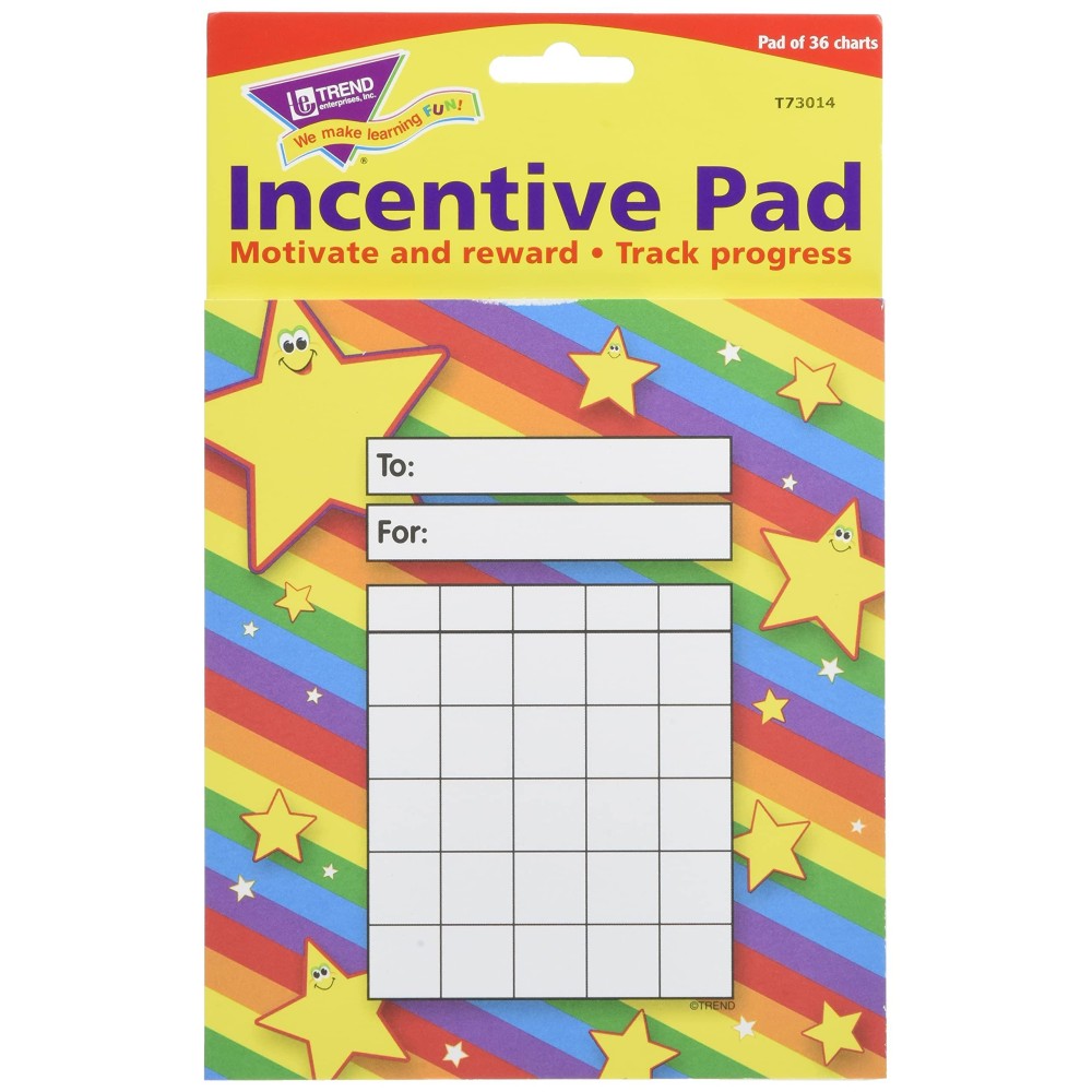 Trend Enterprises Inc Stars Incentive Pad 36 Sheets