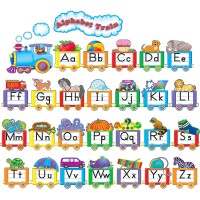 Teacher Created Resources Alphabet Train Bulletin Board Display Set 4421 Multi Color