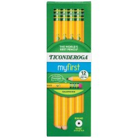 Ticonderoga My First Woodcased Pencils Presharpened 2 Hb Yellow 12 Count