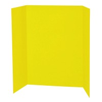 Spotlight 1 Ply Trifold Display Board 48 Width X 36 Height Yellow