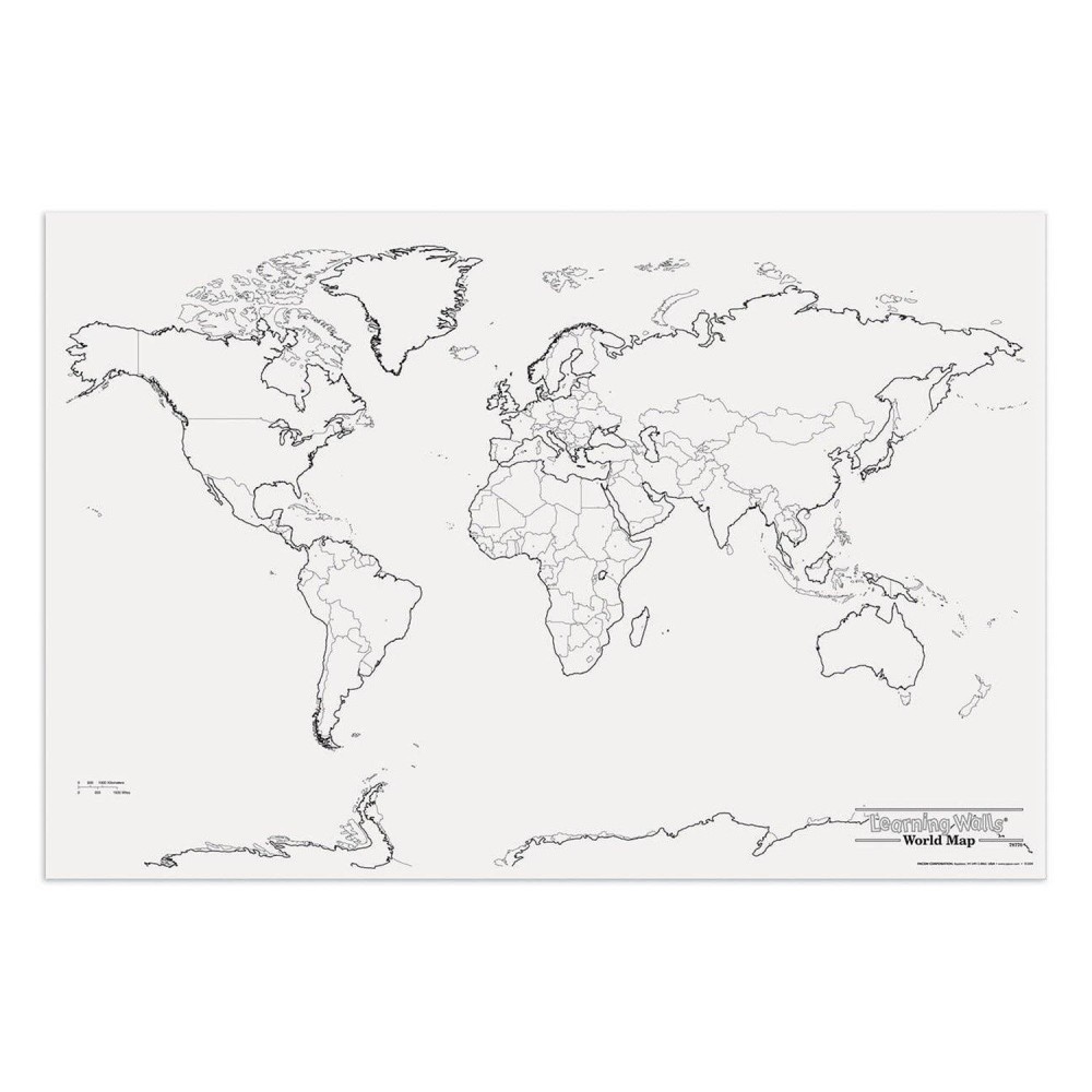 Pacon Pac78770 World Giant Map 48 Width 72 Length