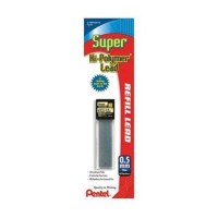 Pentel Hipolymer Lead Refills 05 Mm Hb Hardness Tube Of 30 Refills