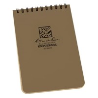 Rite In The Rain Weatherproof Top Spiral Notebook 4 X 6 Tan Cover Universal Pattern No 946T