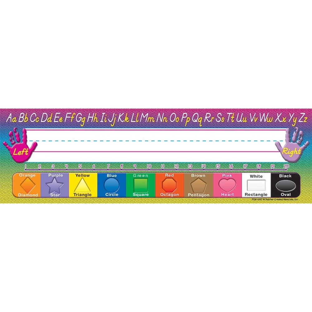 Teacher Created Resources Modern Printing Flat Name Plates 4307