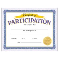 Trend Certificate Of Participation Classic Certificates 812 X 11 30 Count