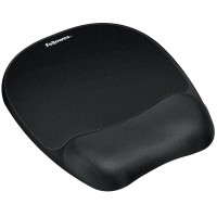 Fellowes Memory Foam Mouse Padwrist Rest Black 9176501