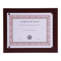 Nudell Award Plaque 85 X 11 Walnut 18811M