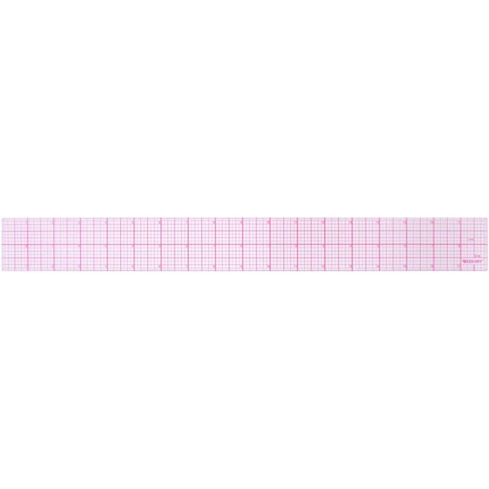 Westcott B85 18 8Ths Graph Beveled Ruler