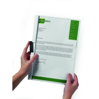 Durable Report Cover With Duraclip Lettersize Holds Up To 30 Pages Clear Covergraphite 25 Per Box 220357