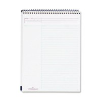 Mead Cambridge Writing Pad 812 X 11 Wide Ruled 70 Sheets Top Bound Spiral Notepad Action Planner Mea59008