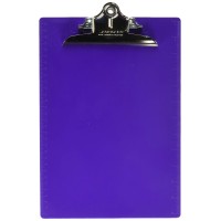 Saunders 21606 Recycled Plastic Clipboard Wruler Edge 1 Clip Cap 8 12 X 12 Sheets Purple