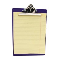 Saunders 21606 Recycled Plastic Clipboard Wruler Edge 1 Clip Cap 8 12 X 12 Sheets Purple