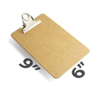 Officemate Recycled Wood Clipboard 3 Inch Clip 1 Pack Clipboard Memo Size 6 X9 Inches Brown 83103