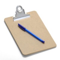 Officemate Recycled Wood Clipboard 3 Inch Clip 1 Pack Clipboard Memo Size 6 X9 Inches Brown 83103