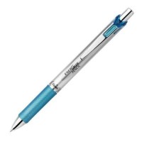 Pentel Mechanical Pencil  Energize  0.5Mm  Silver & Sky Blue (Pl75-S)