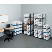 Bankers Box Stor/File Storage Boxes  Standard Set-Up  Lift-Off Lid  Letter/Legal  6 Pack (57036-04)