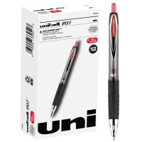 Uniball Signo 207 Gel Pen 12 Pack 07Mm Medium Red Pens Gel Ink Pens Office Supplies Sold By Uniball Are Pens Ballpoint Pen