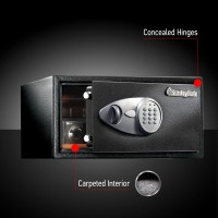 Sentrysafe Shelf Safe With Digital Keypad Lock Steel Safe With Interior Lining And Bolt Down Kit For Money Jewelry Documents