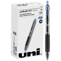 Uniball Signo 207 Needle Gel Pen 12 Pack 07Mm Medium Blue Pens Gel Ink Pens Office Supplies Sold By Uniball Are Pens Ballp