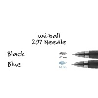 Uniball Signo 207 Needle Gel Pen 12 Pack 07Mm Medium Blue Pens Gel Ink Pens Office Supplies Sold By Uniball Are Pens Ballp