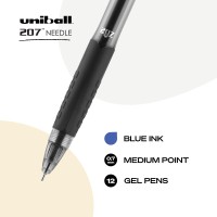 Uniball Signo 207 Needle Gel Pen 12 Pack 07Mm Medium Blue Pens Gel Ink Pens Office Supplies Sold By Uniball Are Pens Ballp