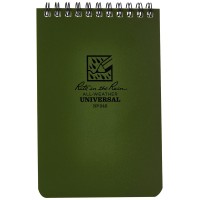 Rite In The Rain Weatherproof Top Spiral Notebook 4 X 6 Green Cover Universal Pattern No 946