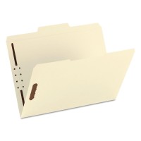 Smead 100 Recycled Fastener File Folder 2 Fasteners Reinforced 13Cut Tab Letter Size Manila 50 Per Box 14547