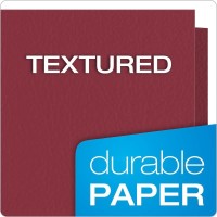 Oxford Twinpocket Folders Textured Paper Letter Size Burgundy Holds 100 Sheets Box Of 25 57557