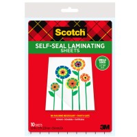 Scotch Ls854Ss10 Selfsealing Laminating Sheets 60 Mil 9 X 12 Pack Of 10