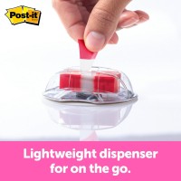 Postit Message Flags Sign Here 200Desk Grip Dispenser 1 Dispenserpack 1 In Wide Red 680Hvshr