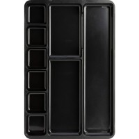 Lorell 60006 Drawer Organizer Tray 9 Comp 14Inch Wx938Inch Dx114Inch H Black