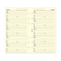 Filofax Nameaddresstelephone Refill For Personal Personal Compact Size 24 Sheets Cream B130253