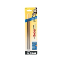 Pilot Ballpoint Ink Refills For Better Or Easytouch Stick Pens  Medium Point  Blue Ink  2-Pack (77222)