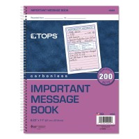 Tops 4005 Telephone Message Book Faxmobile Section 5 12 X 3 316 Twopart 200Book