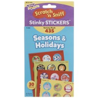 Trend Enterprises Seasons Holidays Scented Scratch N Sniff Stinky Stickers Fun For Rewards Incentives Crafts And As Coll